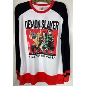 Demon Slayer Men's Long Sleeve Jersey, Size Medium, NWT
